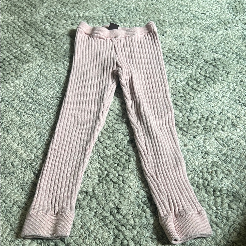 Tea Collection Soft Pink Ribbed Leggings